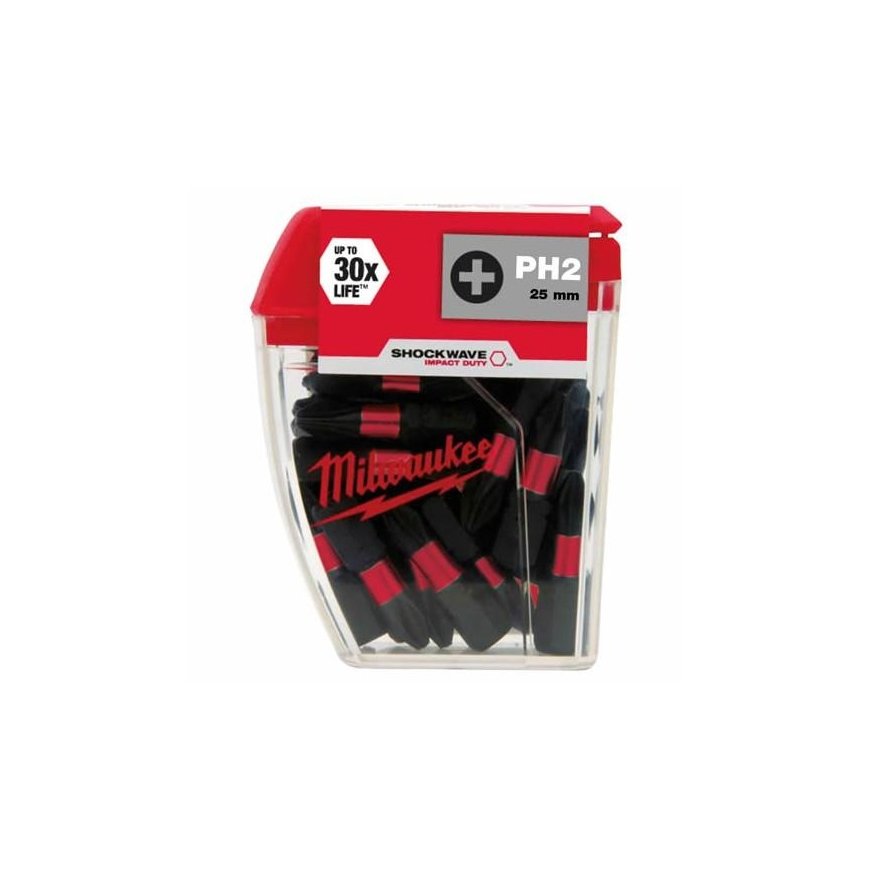 Milwaukee Accessories Impact screwdriver MILWAUKEE PH2x25 25 pcs. – 2
