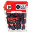 Milwaukee Accessories Smūginis sukimo antgalis MILWAUKEE PH2x25 25 vnt.