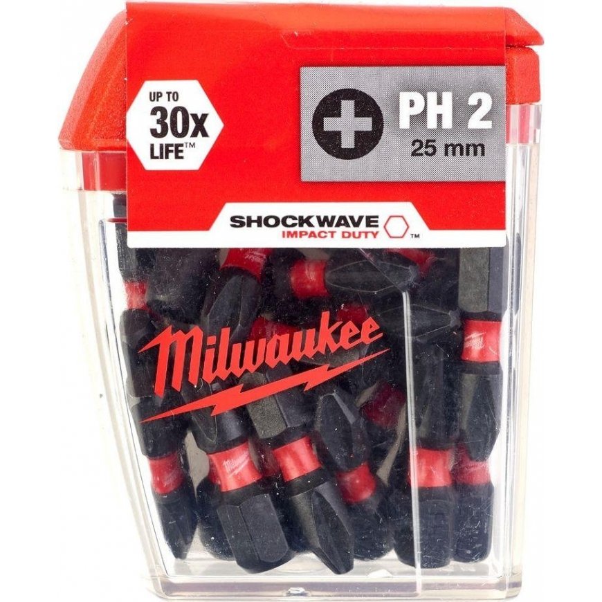 Milwaukee Accessories Smūginis sukimo antgalis MILWAUKEE PH2x25 25 vnt. – 5