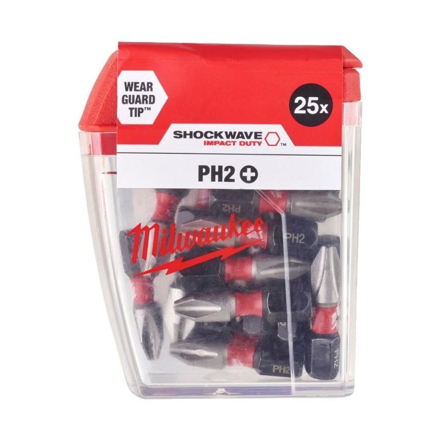 Milwaukee Accessories Impact screwdriver MILWAUKEE PH2x25 25 pcs. – 7