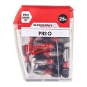 Milwaukee Accessories Smūginis sukimo antgalis MILWAUKEE PH2x25 25 vnt.