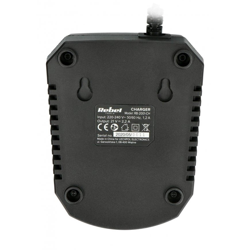Akumuliatoriaus įkroviklis 20V 2A/4A Rebel Tools RB-2001-CH – 3
