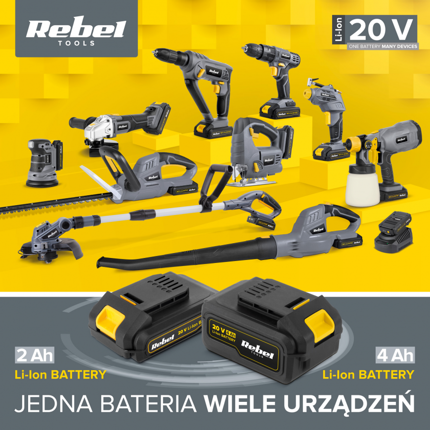 Battery charger 20V 2A/4A Rebel Tools RB-2001-CH – 7