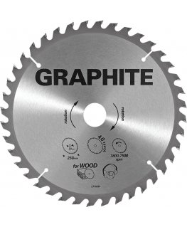 Graphite Graphite circular saw blade 255x30mm 40 teeth 57H686