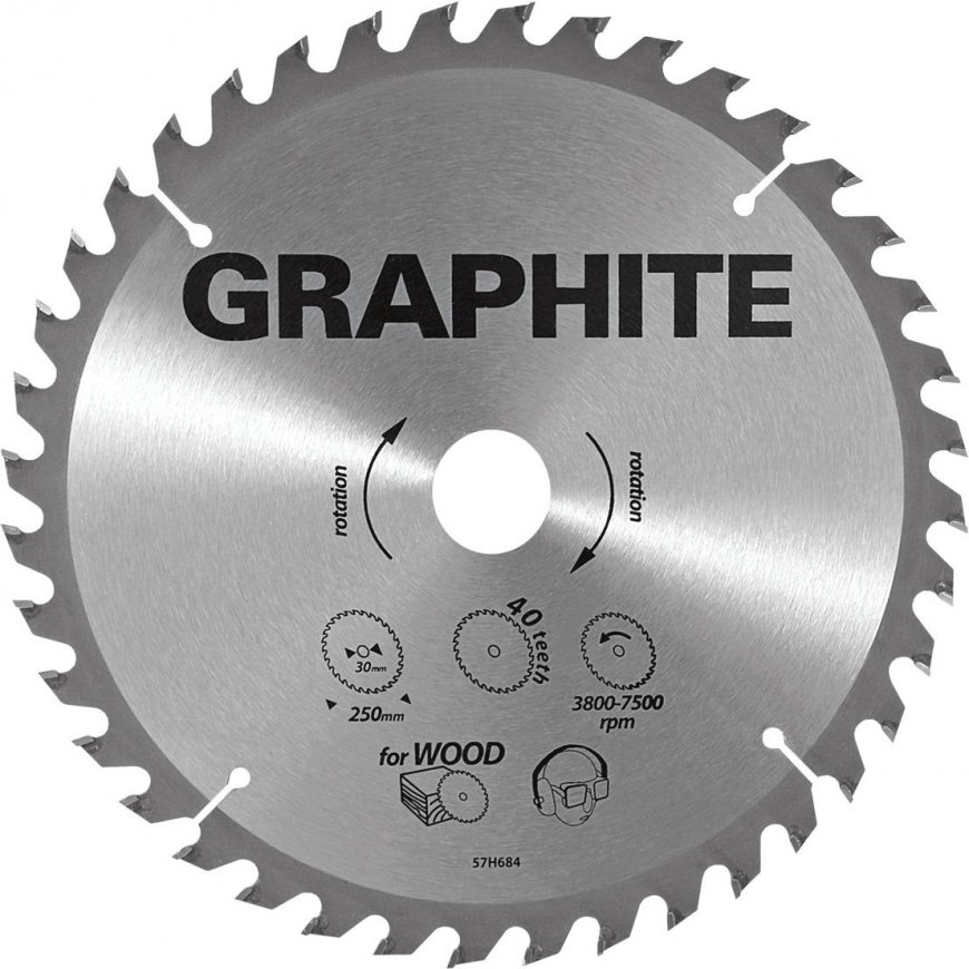 Graphite Graphite circular saw blade 255x30mm 40 teeth 57H686