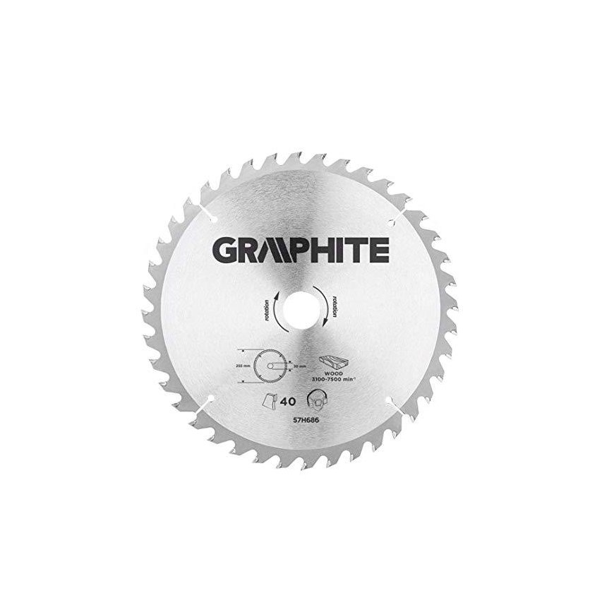 Graphite Graphite circular saw blade 255x30mm 40 teeth 57H686 – 2