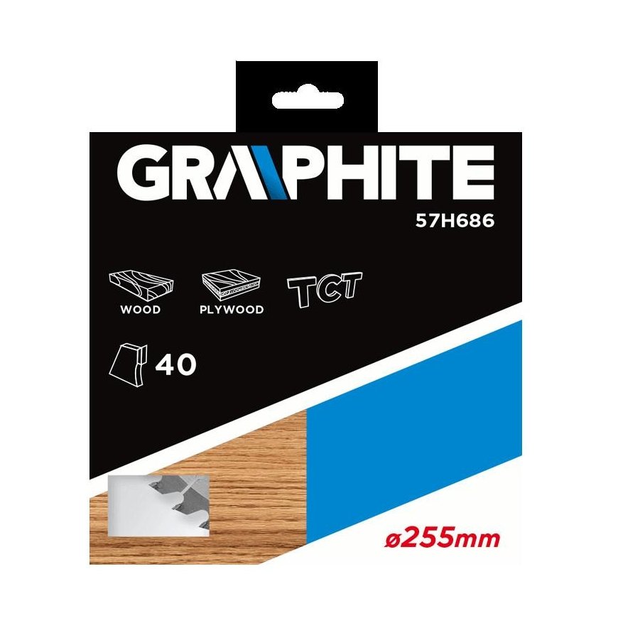 Graphite Grafitinis diskinio pjūklo diskas 255x30mm 40 dantų 57H686 – 4