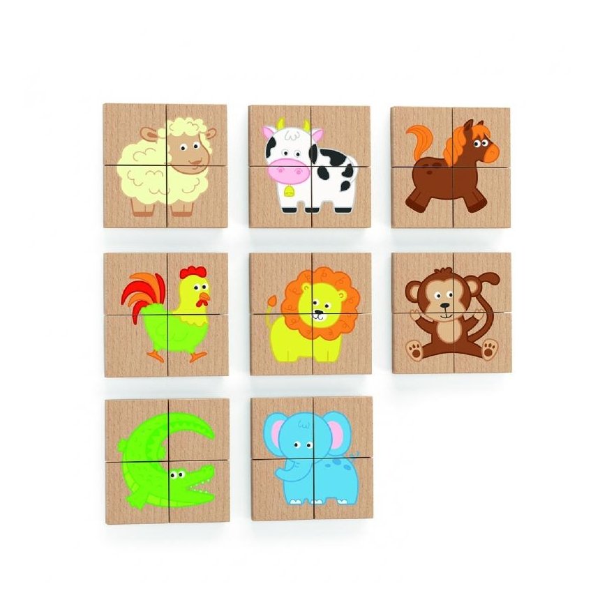 Viga Toys Medinis magnetinis gyvūnų galvosūkis, Viga – 2