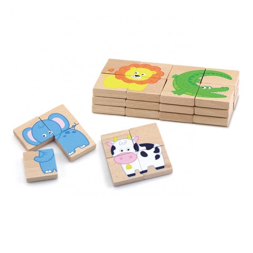 Viga Toys Wooden magnetic animal puzzle, Viga – 3