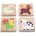 Viga Toys Medinis magnetinis gyvūnų galvosūkis, Viga Viga Toys Medinis magnetinis gyvūnų galvosūkis, Viga