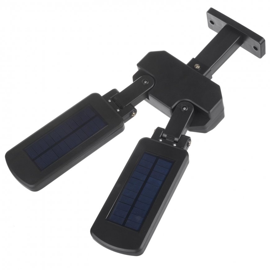 Maclean MCE447 Dual Solar Wall Light with Motion and Dusk Sensor IP54 5W 2 x 450 Lumens 6500K Two Li – 2