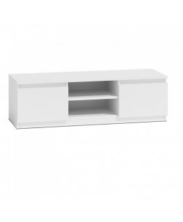 Topeshop RTV120 BIEL TV stovas / baldas garso ir vaizdo aparatūrai 2 spintos
