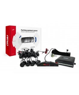 Amio LED Reverse Parking Sensor Kit 8 Black "Golden" 18mm Sensors