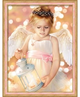 Beldizart Angel with lantern 30x40 cm AZ-1780