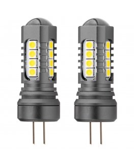 Amio Canbus 3030 18smd hp24w baltos 12v / 24v led lemputės