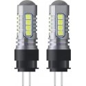 Amio Canbus 3030 18smd hp24w baltos 12v / 24v led lemputės