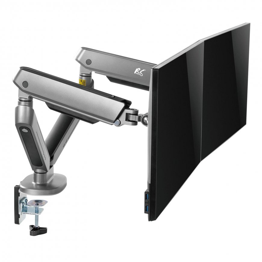 div class"int_ce_html"Holder for two NanoRS gaming monitors, RGB LED lighting, 17-32", max. 9kg, VES – 4