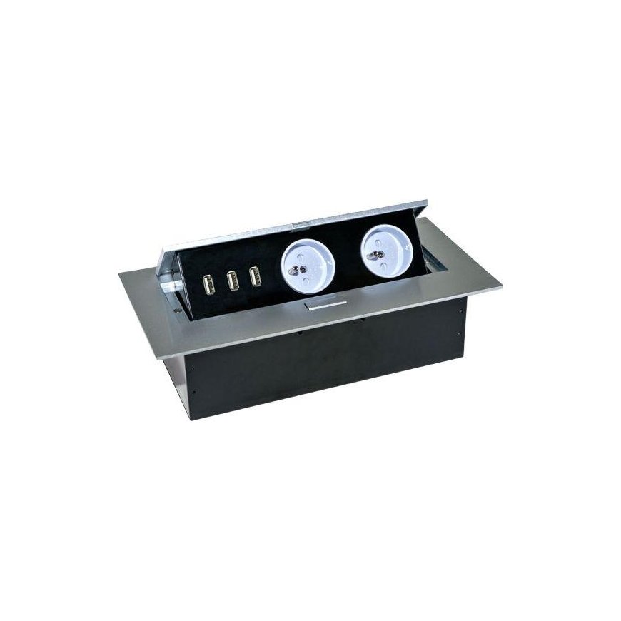 Orno Furniture socket, recessed into the
