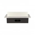 Orno Furniture socket, recessed into the tabletop with a thick edge, 2x2P + Z, 3 USB ports, silver Orno Furniture socket, recessed into the tabletop with a thick edge, 2x2P + Z, 3 USB ports, silver