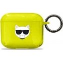 Karl Lagerfeld Apsauginis dėklas KLA3UCHFY Choupette AirPods 3 geltonas