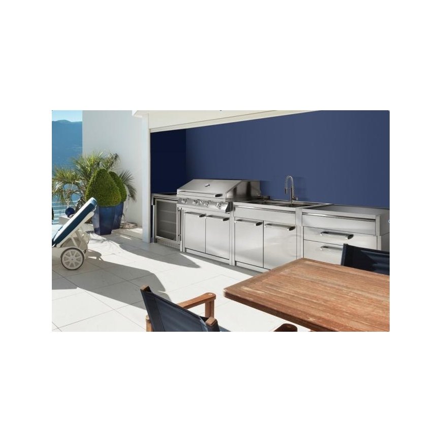 Stainless steel cabinet module with cutting table Steel Genesi G7C-P SS – 4