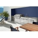 Stainless steel cabinet module with cutting table Steel Genesi G7C-P SS