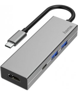 MULTIPORT HAMA USB-C 2xUSB-A 3.2, 1xTYP-C, 1xHDMI