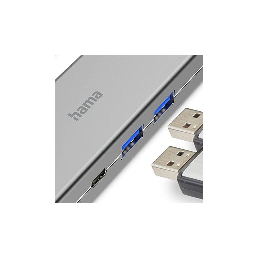 MULTIPORT HAMA USB-C 2xUSB-A 3.2, 1xTYP-C, 1xHDMI – 5