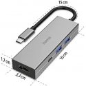 MULTIPORT HAMA USB-C 2xUSB-A 3.2, 1xTYP-C, 1xHDMI MULTIPORT HAMA USB-C 2xUSB-A 3.2, 1xTYP-C, 1xHDMI