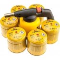 Topex Gas lamp for gas cartridges + 6 gas cartridges with valve