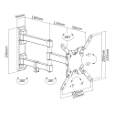 Universal wall mount Kruger & Matz for LED TV (13-42") adjustable vertically and horizontally Universal wall mount Kruger & Matz for LED TV (13-42") adjustable vertically and horizontally