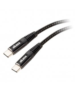 Cable USB Akasa USB-C - USB-C 1 m Black (AK-CBUB54-10BK)