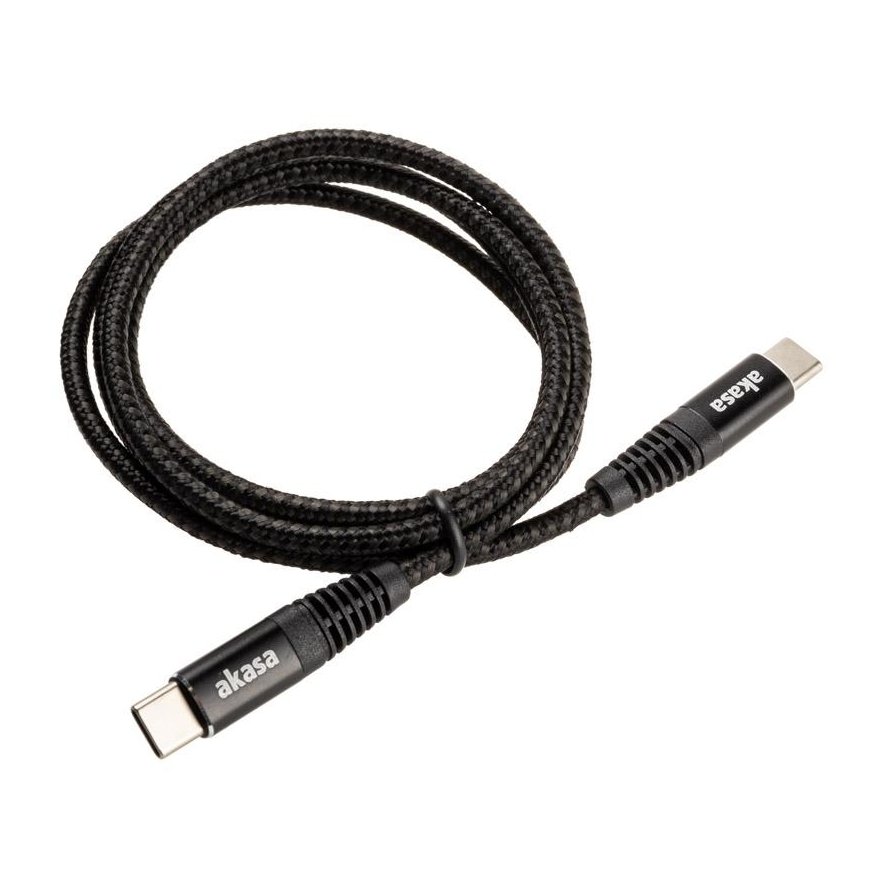 Kabelis USB Akasa USB-C - USB-C 1 m Juodas (AK-CBUB54-10BK) – 2