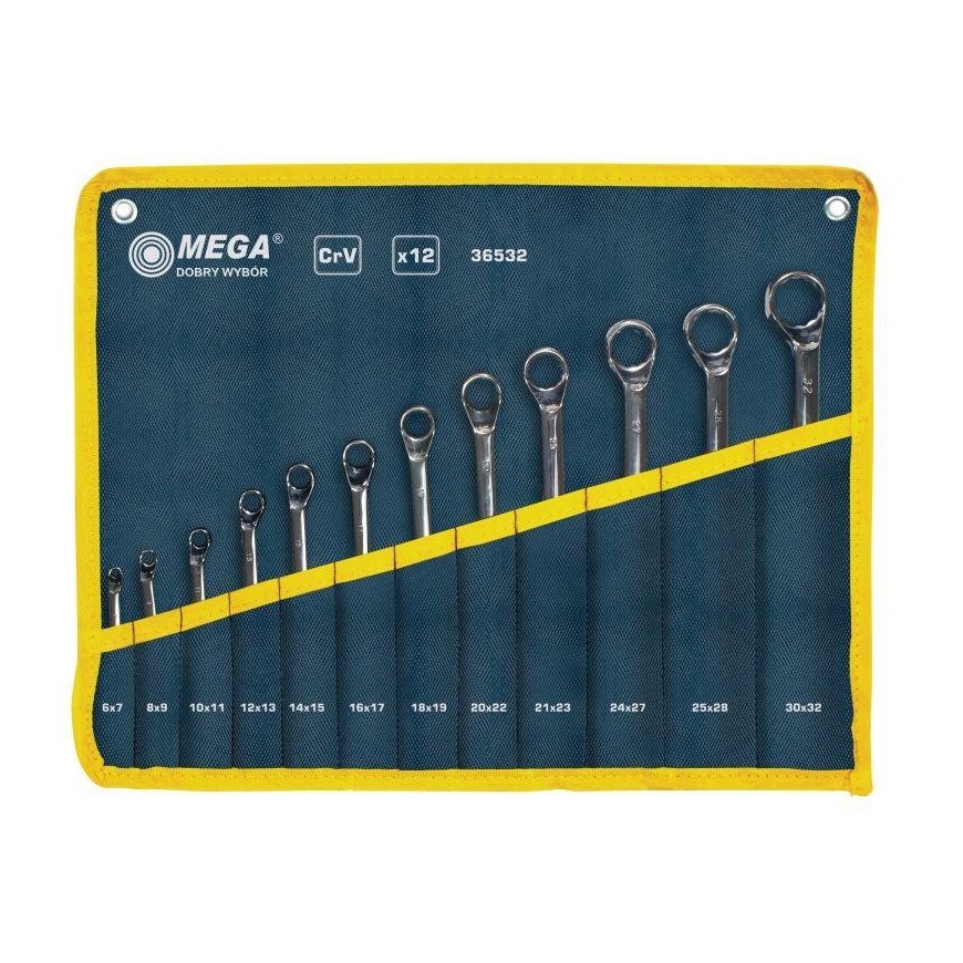 Mega Ring spanner set 6-32mm 12 pcs. (36532)