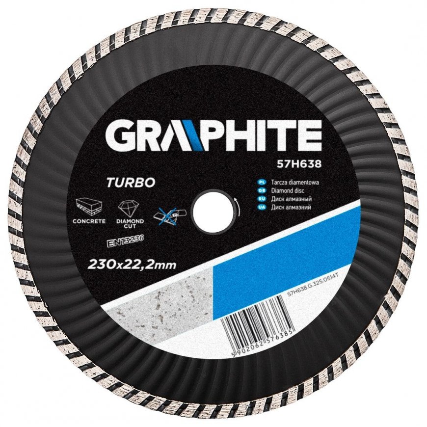 Graphite Graphite diamond disc 230x22,2 mm TURBO WAVE 57H638 – 2