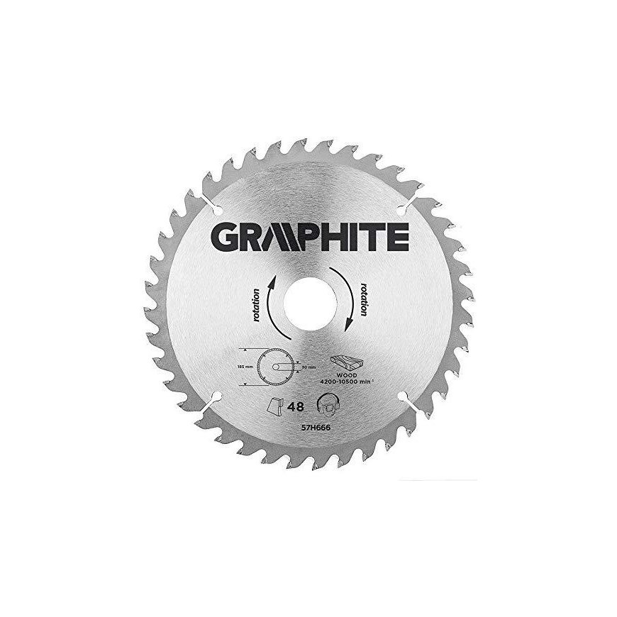 GRAPHITE Diskinio pjūklo diskas, Widia, 190 x 30 mm, 40 dantų – 2