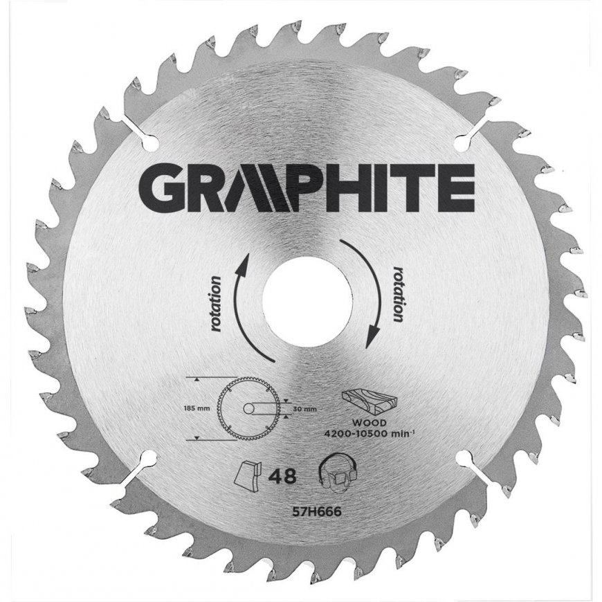 GRAPHITE Circular saw blade, Widia, 190 x 30 mm, 40 teeth – 3