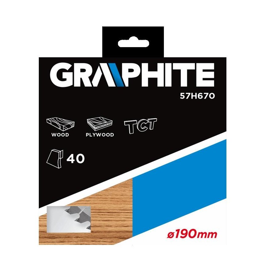 GRAPHITE Circular saw blade, Widia, 190 x 30 mm, 40 teeth – 4