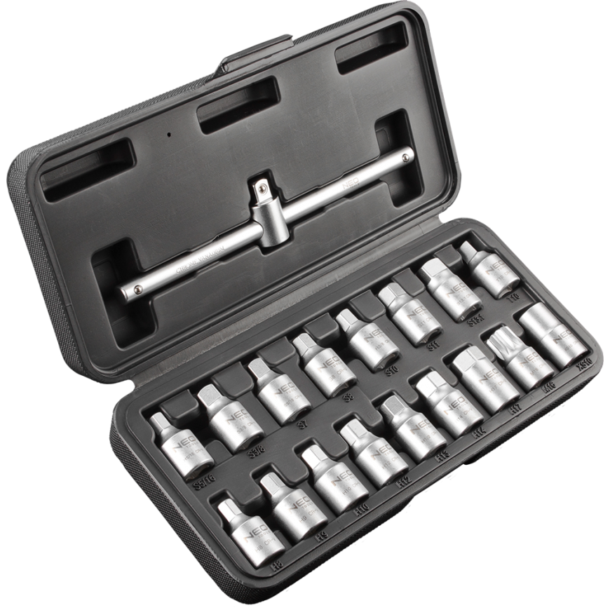 Neo Oil drain wrenches 3/8 "18 pcs. (11-235)