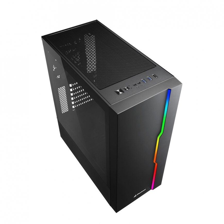 Sharkoon RGB Slider Midi Tower Melns – 3