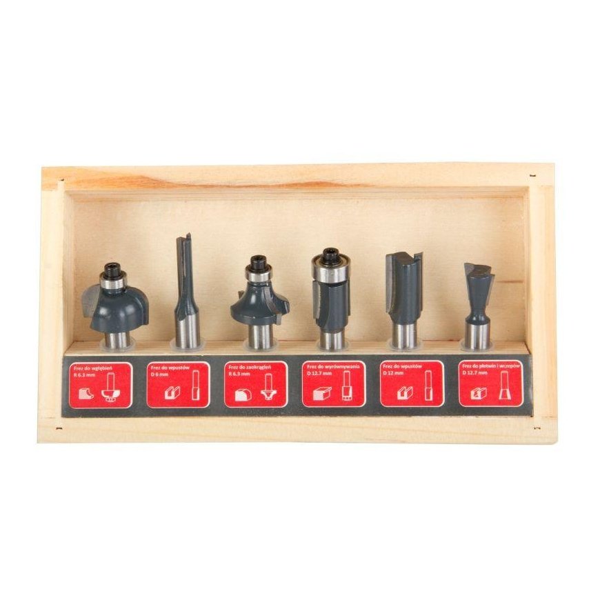 Proline Pro-Line cutter set for wood 8mm 6 pcs. 93121