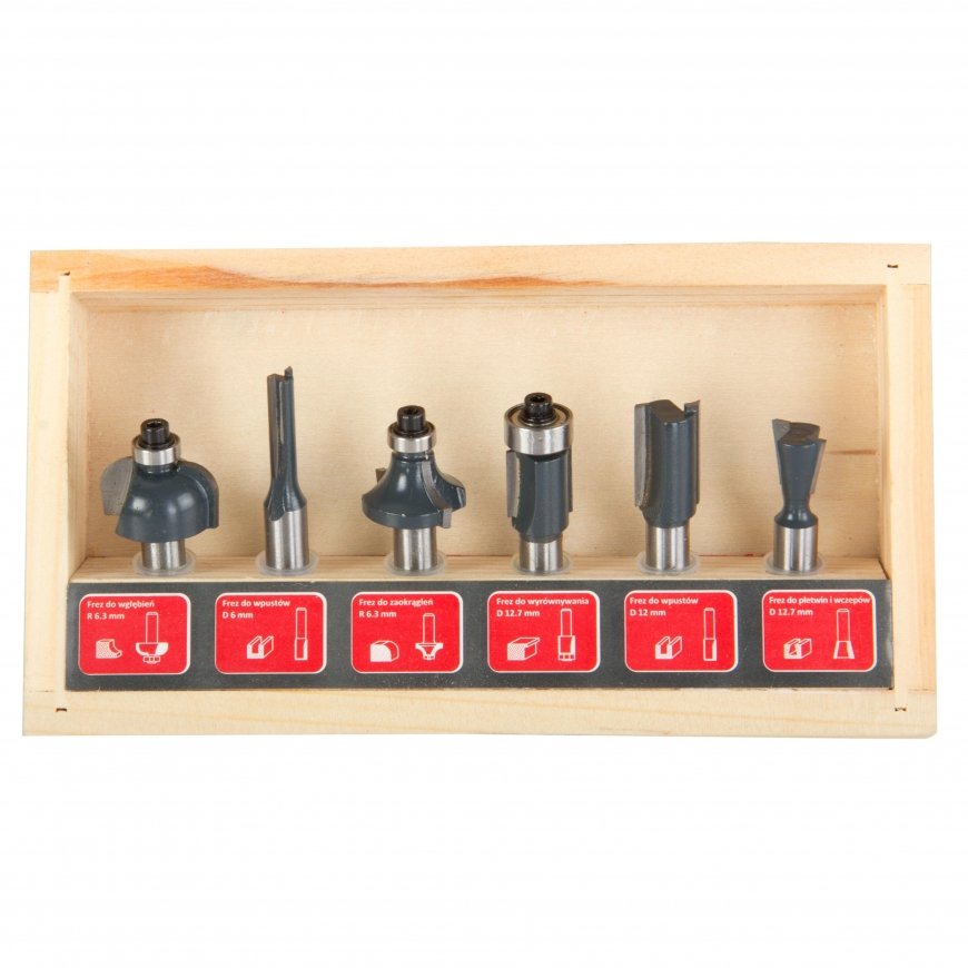 Proline Pro-Line cutter set for wood 8mm 6 pcs. 93121 – 2
