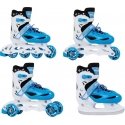Roller skates Enero 4in1, size 30-33, blue