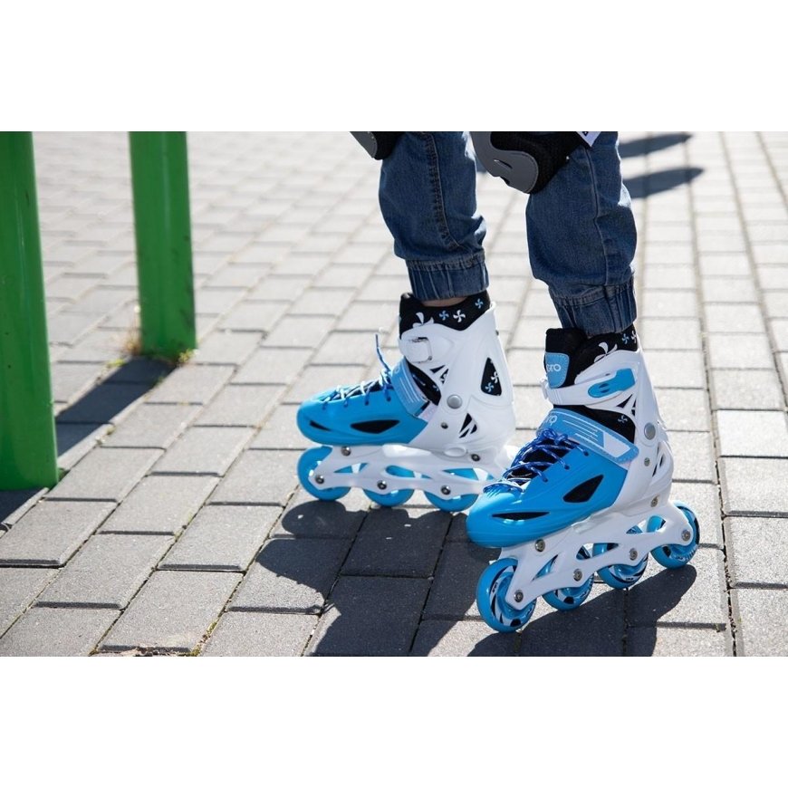 Roller skates Enero 4in1, size 30-33, blue – 5