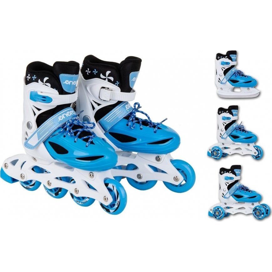 Roller skates Enero 4in1, size 30-33, blue – 7