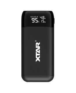 Charger/power pack for 18650 XTAR PB2S batteries