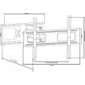 Cabletech High-end wall mount 37-70 inch black LCD / PDP (vertically and horizontally adjustable)
