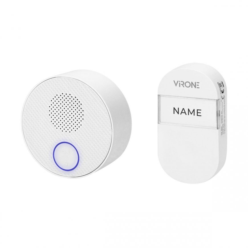 Orno Wireless doorbell SONUS AC, network, button without battery, learning system, 38 sounds, 100 m – 4
