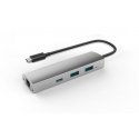 Extra Digital Adapteris USB 3.1 į 2-Port USB 3.0 + 1-Port USB 3.1 su Gigabit Tinklinis Extra Digital Adapteris USB 3.1 į 2-Port USB 3.0 + 1-Port USB 3.1 su Gigabit Tinklinis