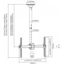 Cinema Telescopic Full Motion 37-70 "TV Ceiling Mount